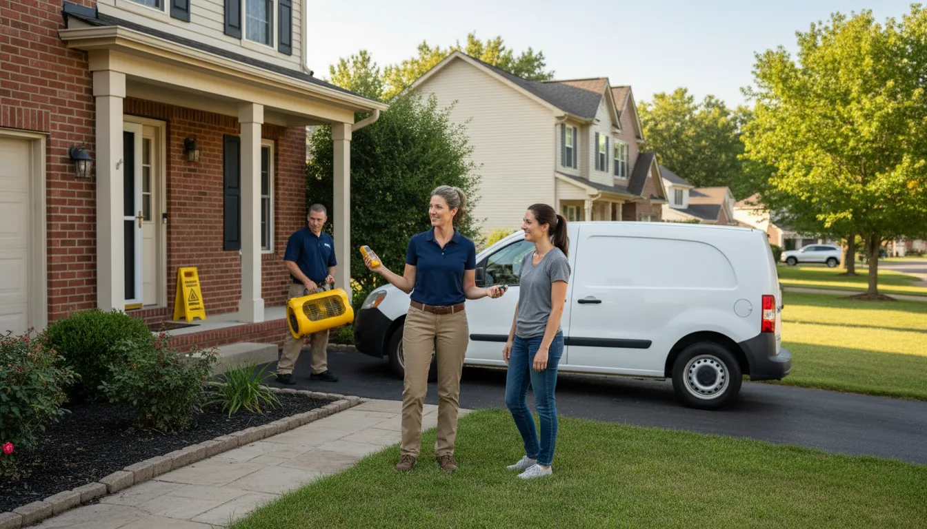 Water restoration image for Dehumidification And Cleanup Services in Cedar Park, TX